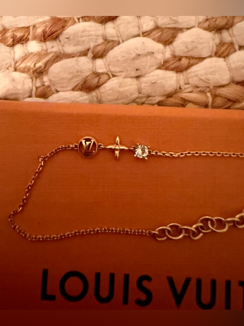 Louis Vuitton Gold-Tone LV Charm Bracelet in Gold - Picture 4 of 4